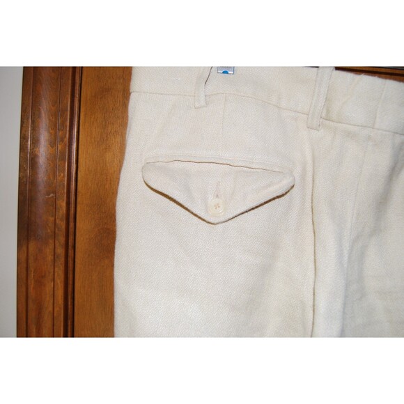 Vintage Orvis Mens Trouser 100% Hemp 40x30 with cuff - Picture 8 of 10